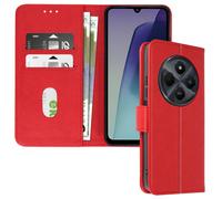 Avizar Custodia per Xiaomi Redmi 14C copertina portafoglio e supporto video, Rosso