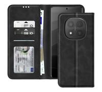 Avizar Custodia per Xiaomi Redmi Note 14 Pro Patta portafoglio e porta video, Nero