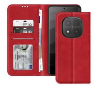 Avizar Custodia per Xiaomi Redmi Note 14 Pro Patta portafoglio e porta video, Rosso