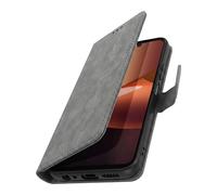 Avizar, Custodia Portafoglio Chesterfield per Xiaomi Redmi 17C con Stand, Grigio