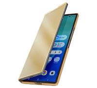 Avizar Custodia protettiva Clear View per Galaxy Z Fold 7 con supporto video, Oro