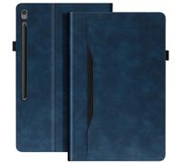 Avizar Custodia Tab S10 FE+ portafoglio con supporto, Blu scuro
