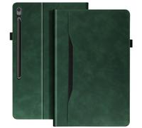 Avizar, Custodia Tab S10 FE+ portafoglio con supporto, Verde scuro
