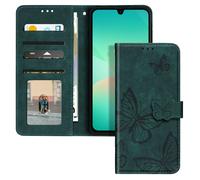 Avizar Custodia tipo farfalla per Samsung A26 portafoglio e supporto video, Verde abete