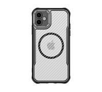 Avizar Custodia iPhone 11 MagSafe Carbon Antiurto, Nero