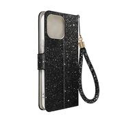 AVIZAR Disco glam edition CUSTODIA per Apple iPhone 15 Pro, Nero