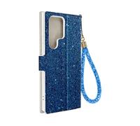 AVIZAR Disco glam edition CUSTODIA per Samsung Galaxy S23 Ultra, Blu