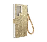 AVIZAR Disco glam edition CUSTODIA per Samsung Galaxy S23 Ultra, Dorato