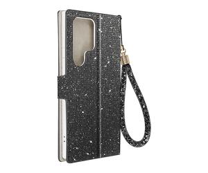 AVIZAR Disco glam edition CUSTODIA per Samsung Galaxy S23 Ultra, Nero