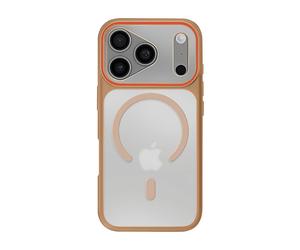 AVIZAR DUAL MATERIAL SHIELD COVER per Apple iPhone 17 Pro Max, Marrone