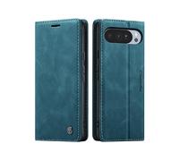 AVIZAR DUX WALLET CUSTODIA A LIBRO per Google Pixel 10 / 10 Pro, Blu petrolio
