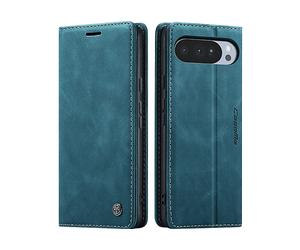AVIZAR DUX WALLET CUSTODIA A LIBRO per Google Pixel 10 / 10 Pro, Blu petrolio