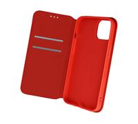 Custodia iPhone 13 Mini Portafoglio e Supporto Video Rossa