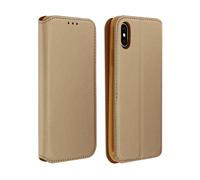 Custodia a libro dorata Avizar per Apple iPhone X/XS