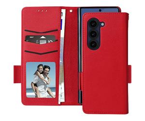AVIZAR Essential CUSTODIA per Samsung Galaxy Z Fold 6, Rosso