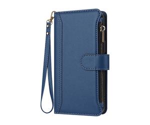 AVIZAR Essential silicone CUSTODIA A LIBRO per Oppo A5 Pro, Blu