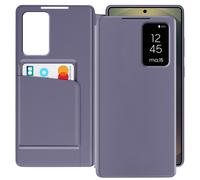 Avizar, Estuche Ventana para Galaxy S25 Ultra con Cartera, Lavanda