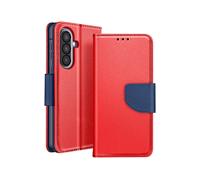 AVIZAR Fancy Portafoglio CUSTODIA A LIBRO per Samsung Galaxy A57, Blu / Rosso