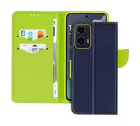 AVIZAR Fancy style CUSTODIA per Motorola Moto G35, Blu notte
