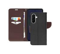 AVIZAR Fancy style CUSTODIA per Samsung Galaxy A36, Nero / Marrone
