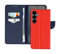 AVIZAR Fancy style CUSTODIA per Samsung Galaxy S25 Plus, Blu / Rosso