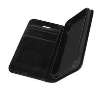 Custodia a libro in vera pelle serie First Class iPhone 5 / 5S / SE 2016 - Nera