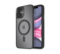 Avizar Cover MagSafe per iPhone 11 Retro opaco smerigliato, Nero