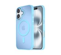 AVIZAR Frost color COVER per Apple iPhone 16 Plus, Blu chiaro
