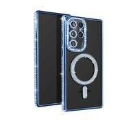 AVIZAR Glamor guard COVER per Samsung Galaxy S23 Ultra, Blu chiaro