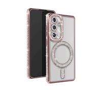 AVIZAR Glamor guard COVER per Samsung Galaxy S24 Plus, Rosa champagne