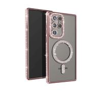 AVIZAR Glamor guard COVER per Samsung Galaxy S24 Ultra, Rosa champagne