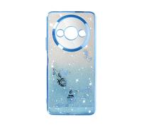 AVIZAR Glitter & bloom COVER per Xiaomi Redmi A3, Blu chiaro
