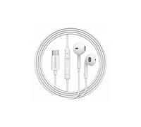 AVIZAR HF-VIRT-A33 - Microfono integrato, Compatibilità USB-C, Design ergonomico AURICOLARI, Bianco