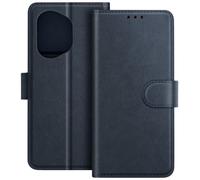 Avizar, Honor 400 Custodia a portafoglio con patta in pelle, Blu