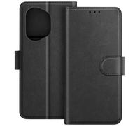 Avizar Honor 400 Custodia a portafoglio con patta in pelle, Nero