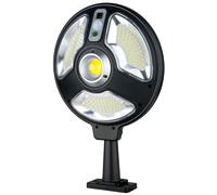 Avizar, Lampada Solare Esterna 70W Orientabile a 360° con Riflettori, Nero