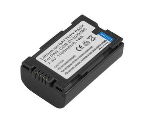 Avizar, Li-ion Batteria 7.4V 1100mAh per Hitachi DZ-MV100E Videocamera, Nero