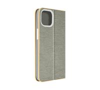 AVIZAR Luna book CUSTODIA per Apple iPhone 14, Grigio