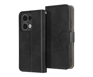 AVIZAR Magnetic Portafoglio CUSTODIA A LIBRO per Oppo Reno 13, Nero