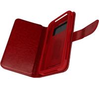 Custodia a portafoglio Avizar rossa per smartphone da 5" a 5,3"