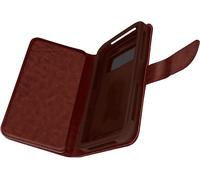 Custodia a libro Universale Smartphone 6 Portacarte marrone Taglia XL
