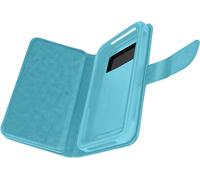 Custodia a portafoglio Avizar turchese per smartphone da 4,3" a 4,7"