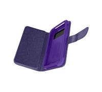 Custodia a portafoglio Avizar viola per smartphone da 5" a 5,3"