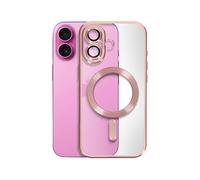 AVIZAR Metallic COVER per Apple iPhone 16, Rosa champagne