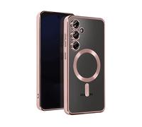 AVIZAR Metallic COVER per Samsung Galaxy S24 FE, Rosa champagne