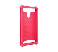 Custodia in silicone effetto pelle fucsia Avizar per smartphone da 5,3" a 5,6"