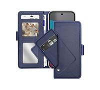AVIZAR Multi Portafoglio CUSTODIA A LIBRO per Google Pixel 10 / Pixel 10 Pro, Blu notte