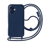 AVIZAR neckshell CUSTODIA per Apple iPhone 16 Plus, Blu notte