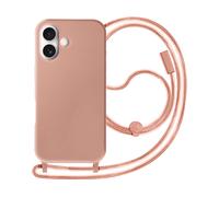 AVIZAR neckshell CUSTODIA per Apple iPhone 16 Plus, Rosa champagne