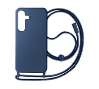 Avizar Cover con cordino semirigida per Samsung Galaxy S24 Plus / S25 Plus, Blu scuro